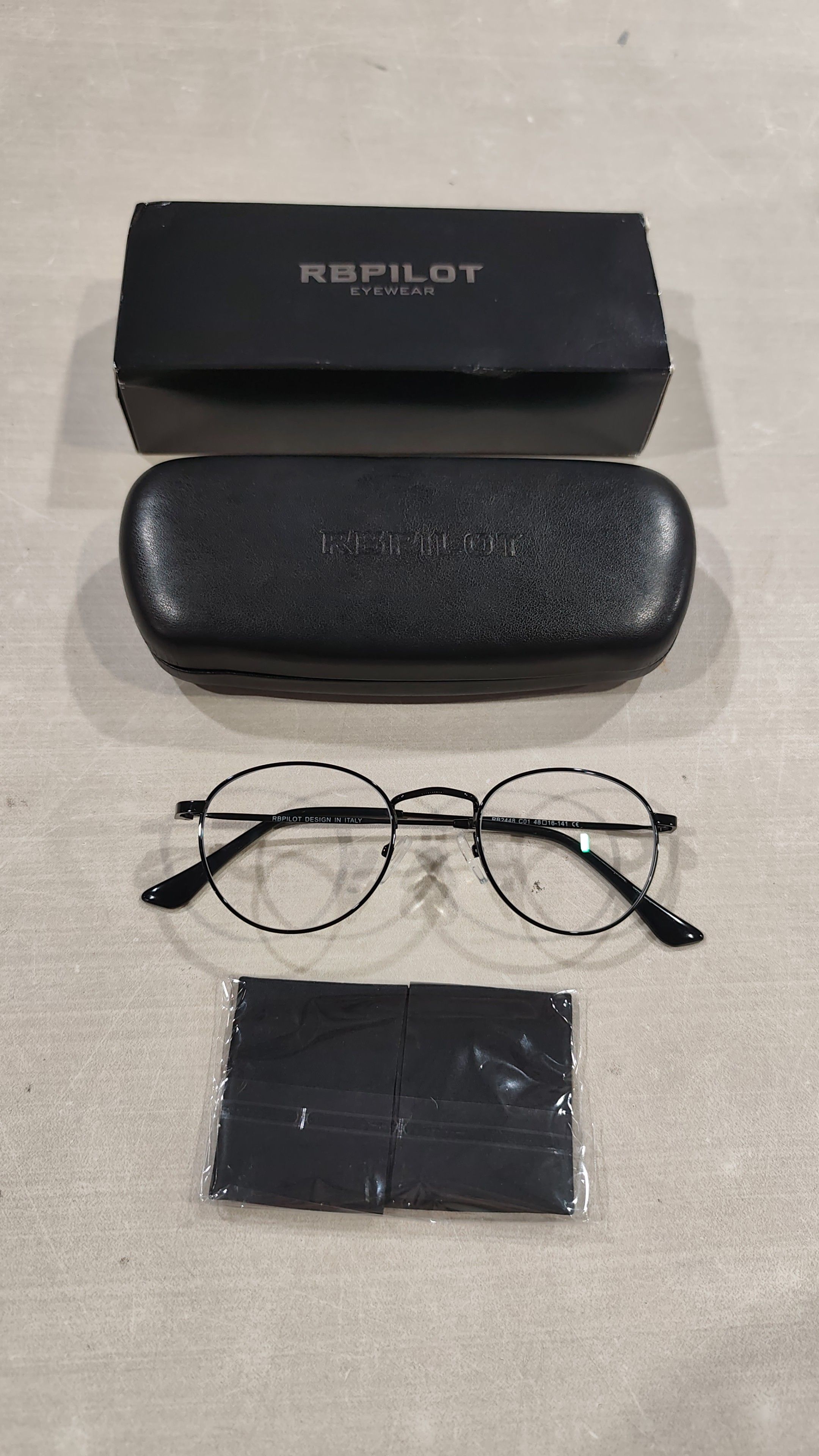 RBPILOT Gafas de lectura redondas pequeñas de metal
