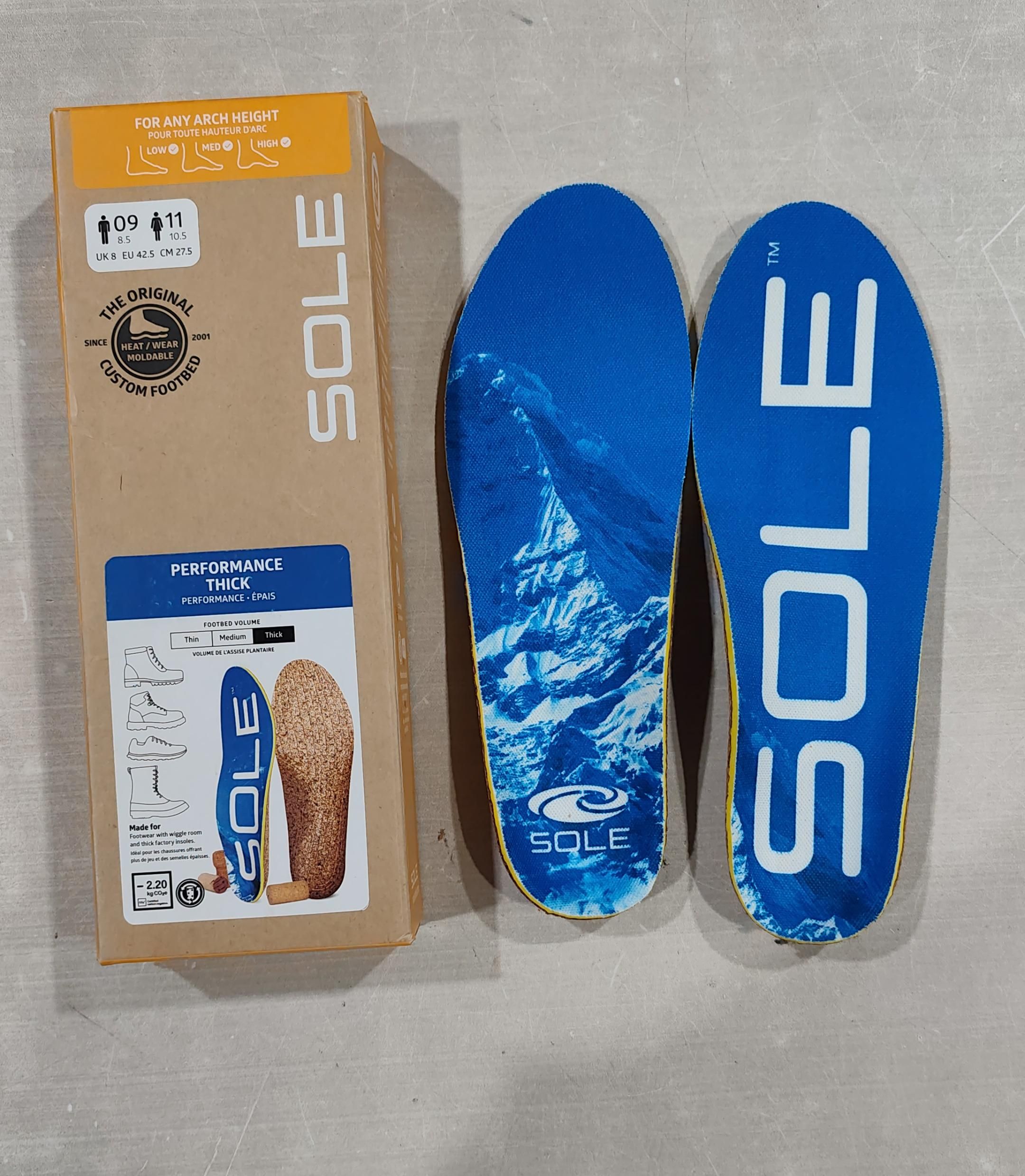 SOLE Rendimiento de Grosor Plantilla