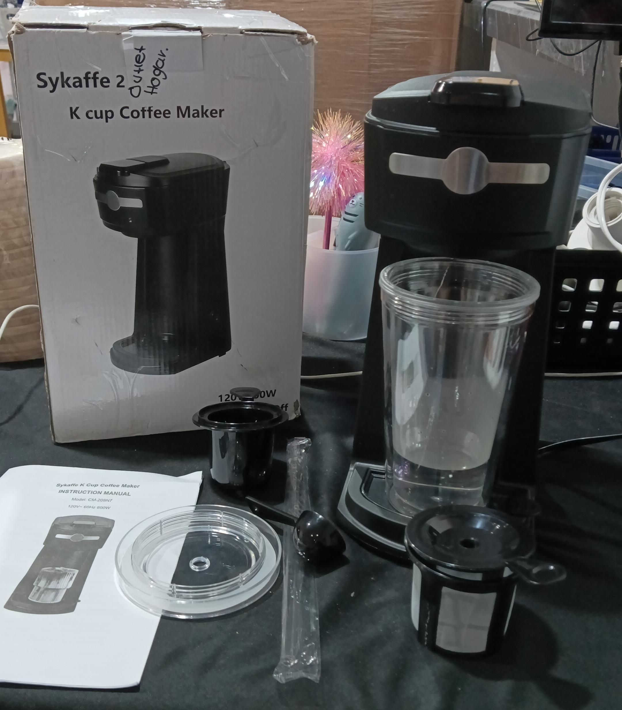 Cafetera de taza K de una sola porción 2 en 1 máquina