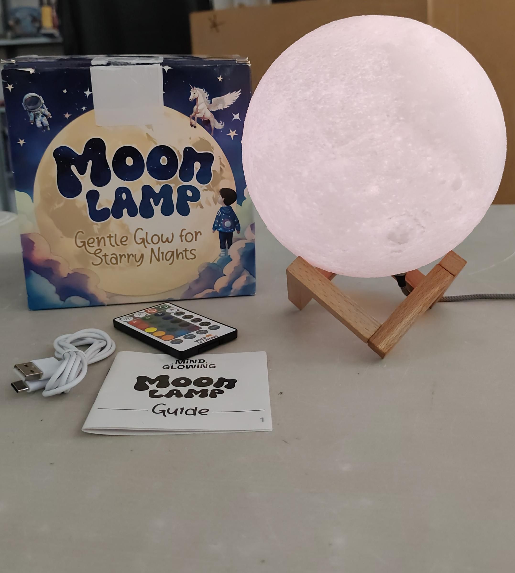 Lámpara Luna Brillante