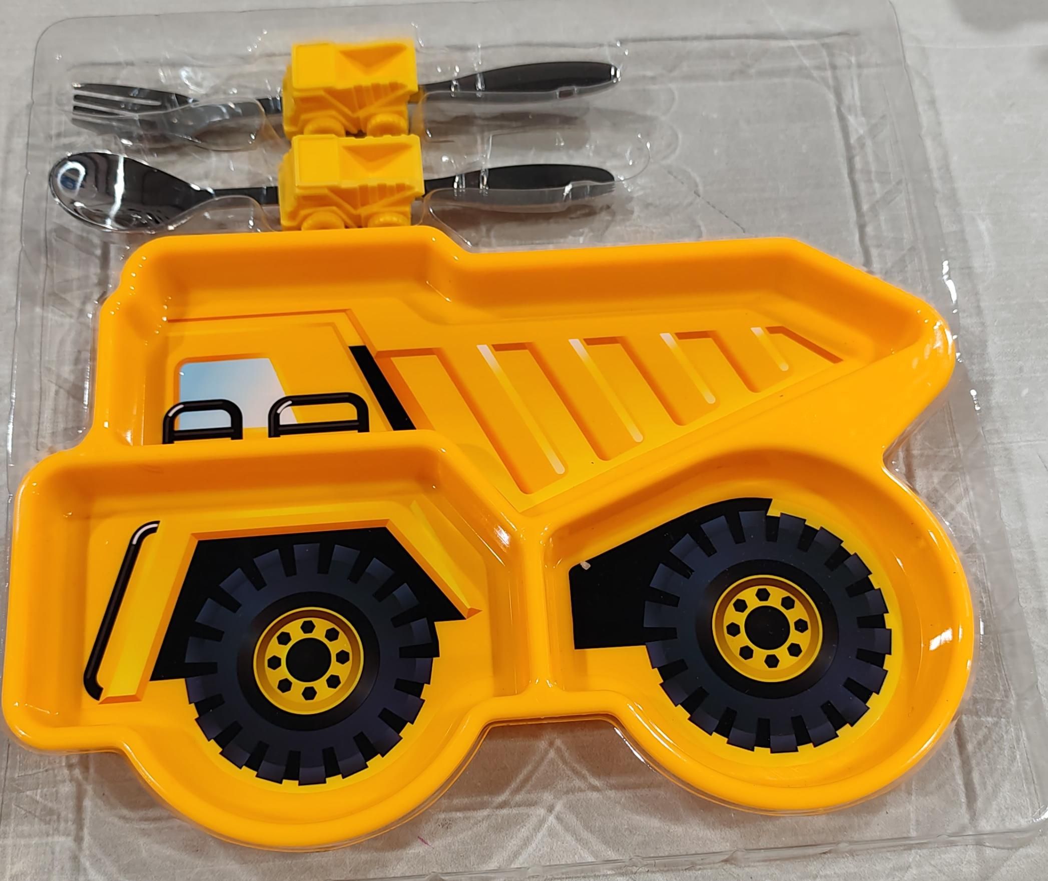 KidsFunwares Me Time - Juego de comida, Dump Truck, Amarillo, 1