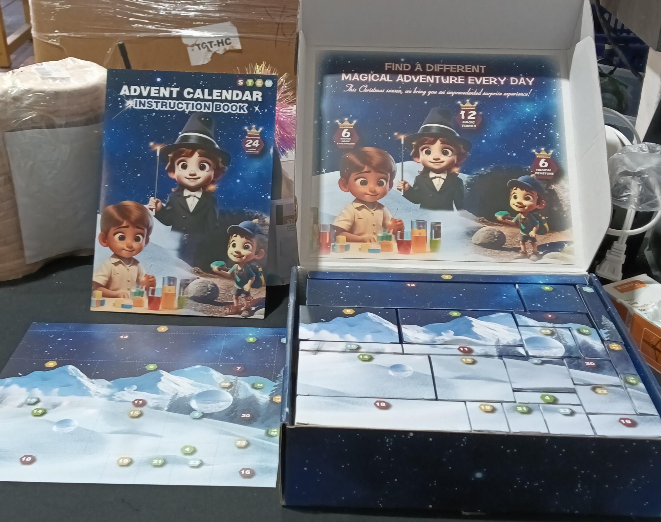 JAJ Calendario de Adviento 2024 para niños de 6 a 8 a 12 años