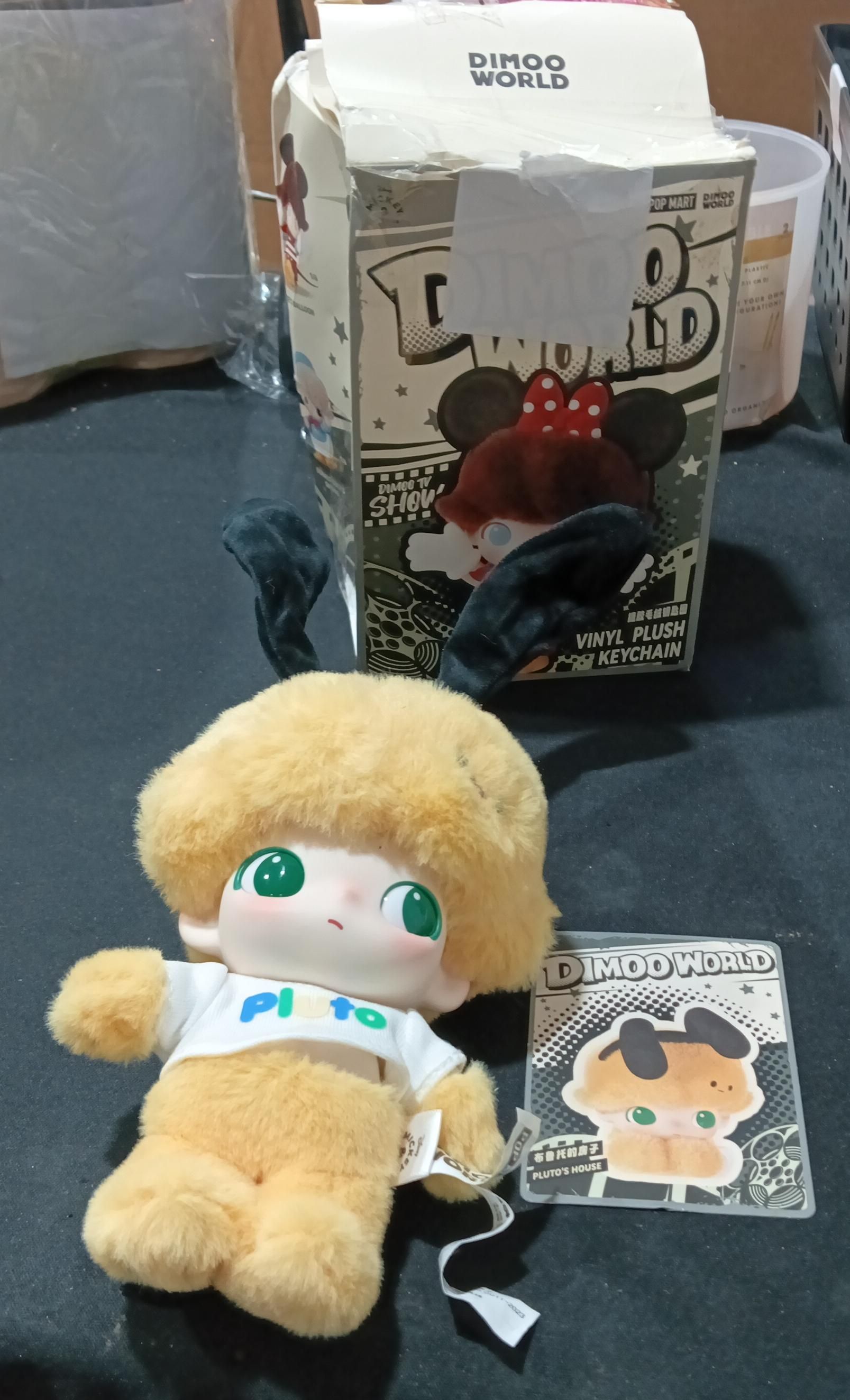 POPMART DIMOO WORLD × DISNEY Series-Vinilo Peluche Llavero Caja 