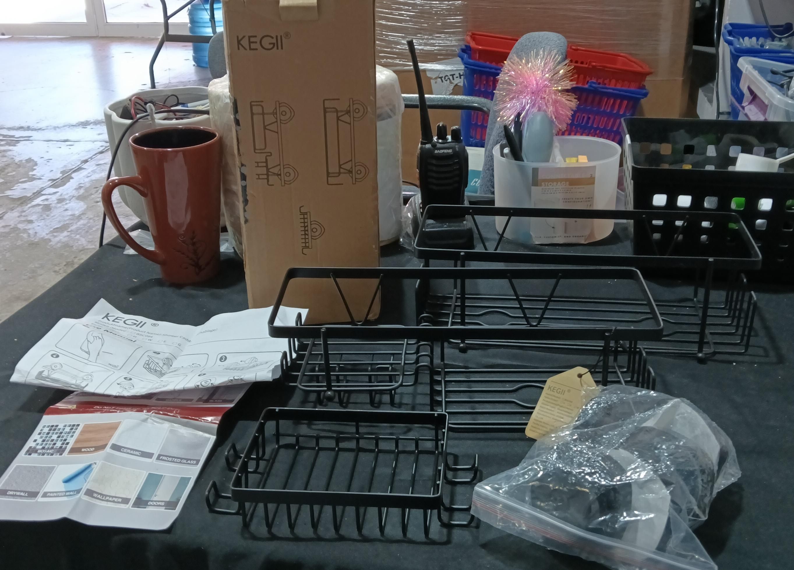 KEGII Organizador de ducha con ventosa 