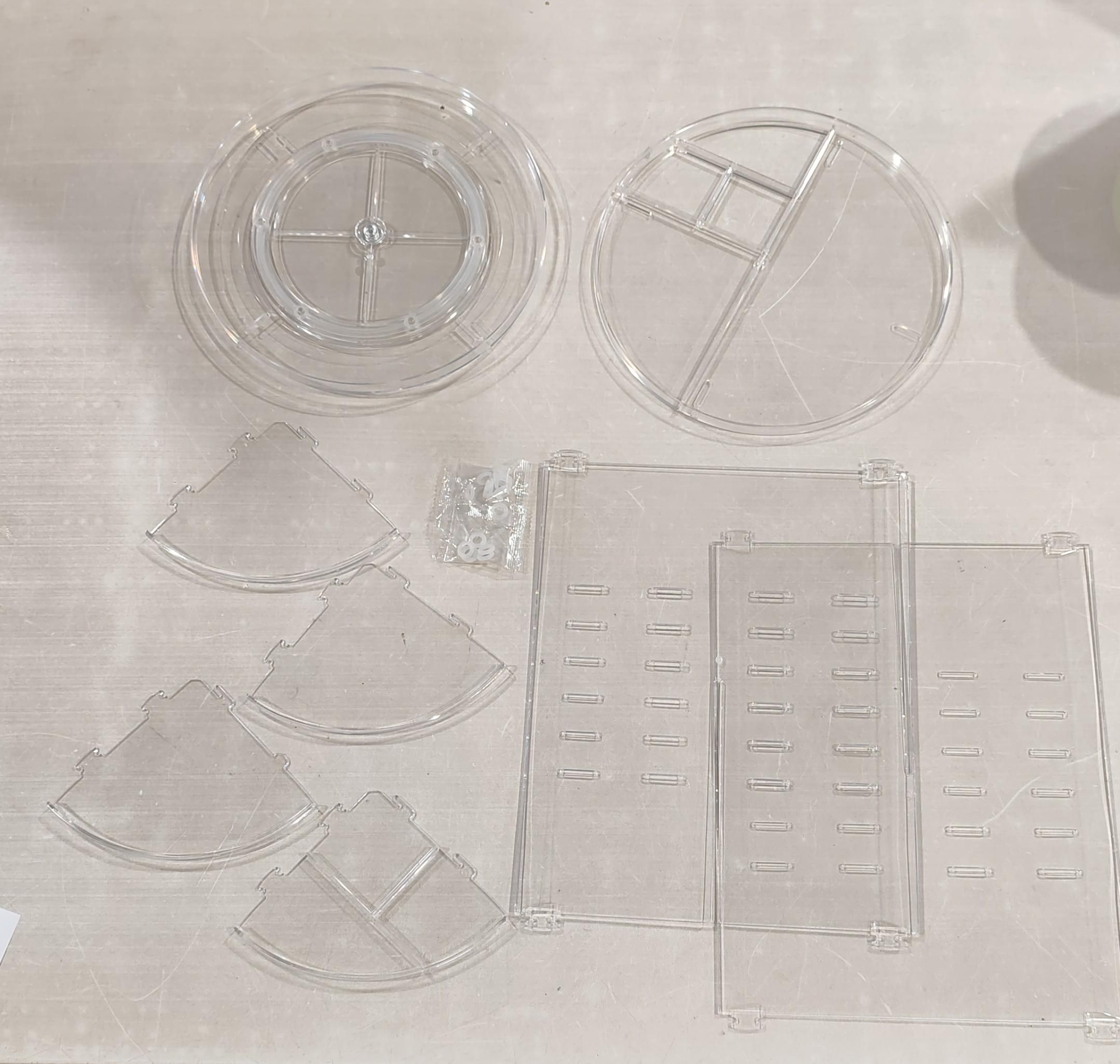 Organizador de maquillaje de escritorio