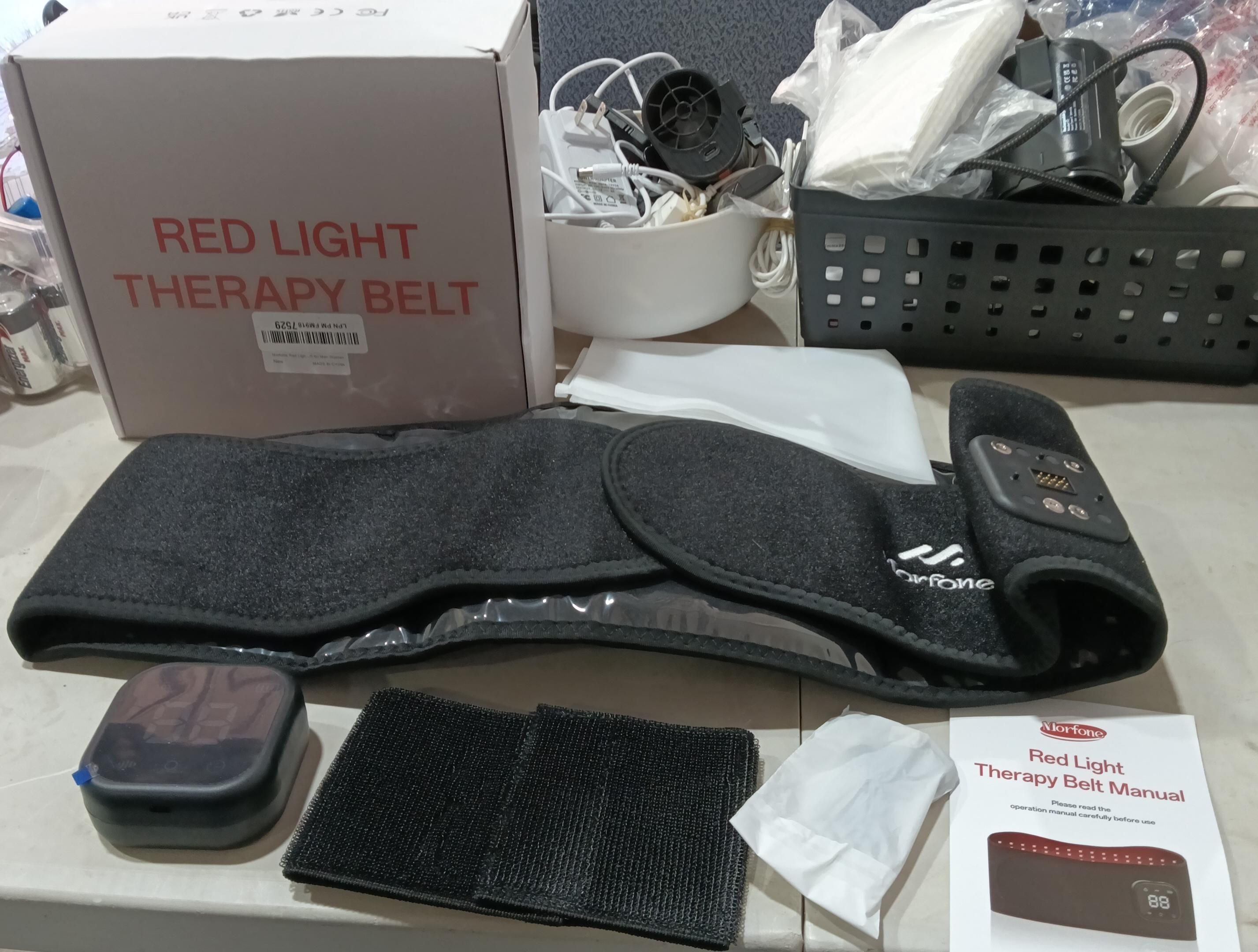 Cinturón inalámbrico de terapia de luz roja