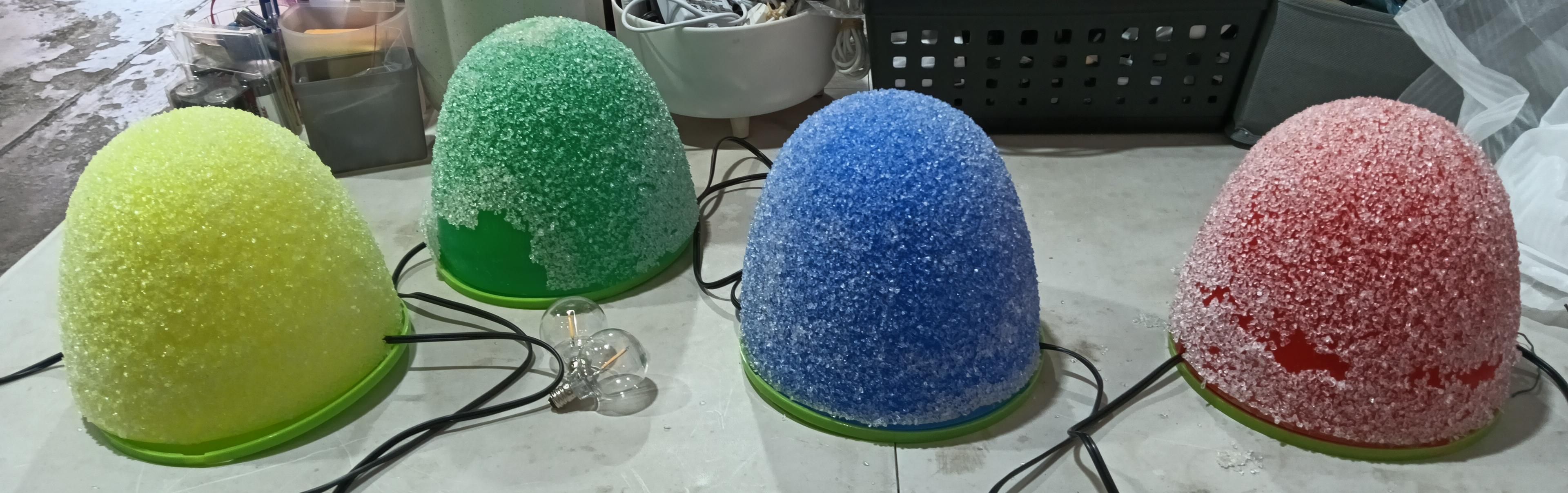 Luces iluminadas de gomita de navidad 