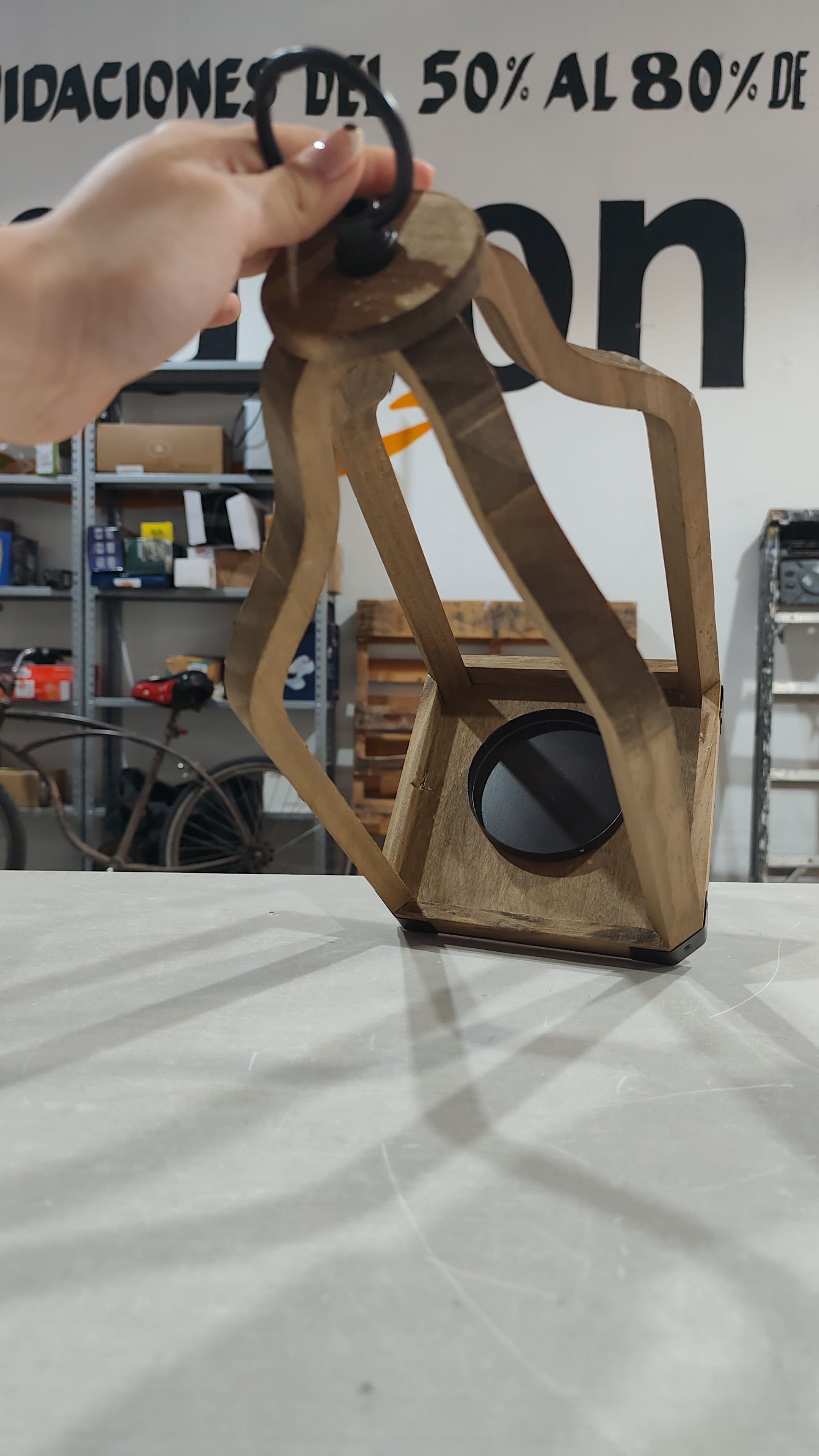 Farol De Madera Rústica Para Decoración