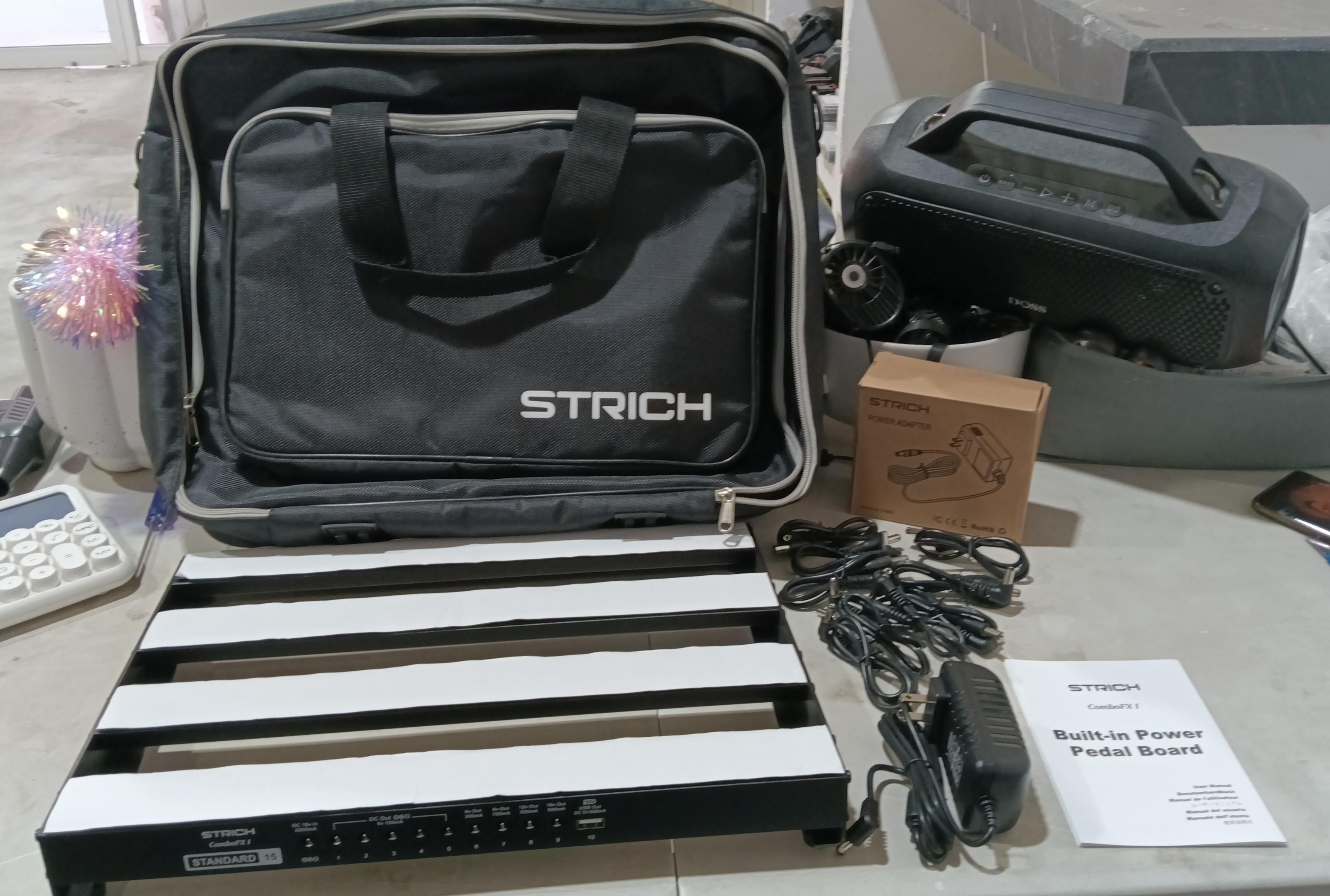 STRICH - Tabla de pedal con fuente de alimentación integrada