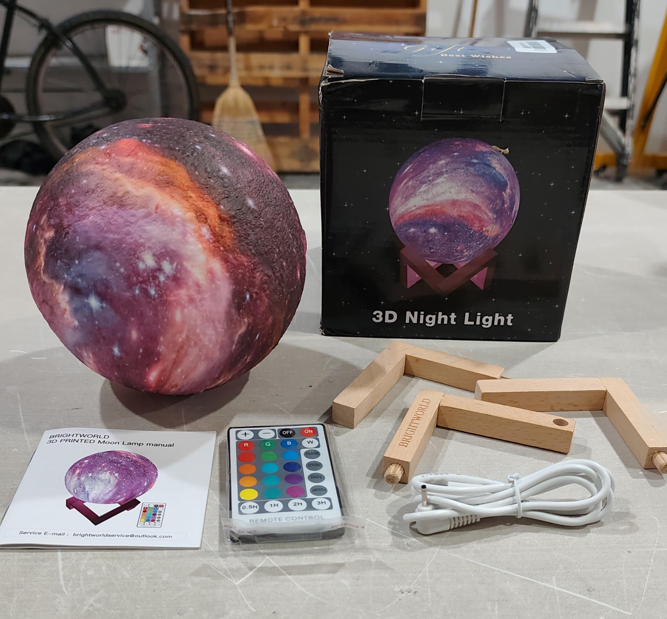 BRIGHTWORLD - Lámpara de luna