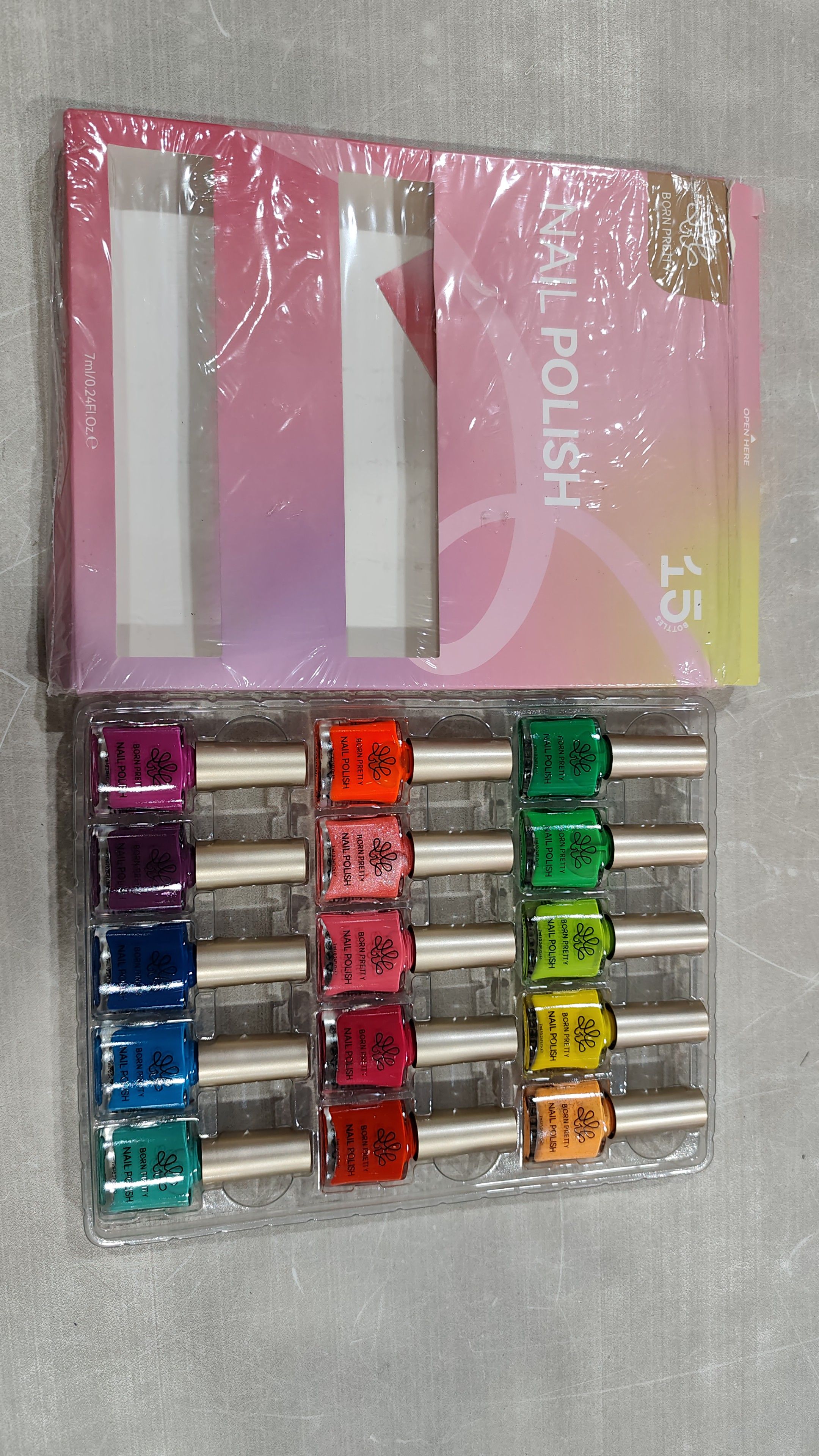 Born Pretty Set De Esmaltes De Uñas Neón 15 Colores
