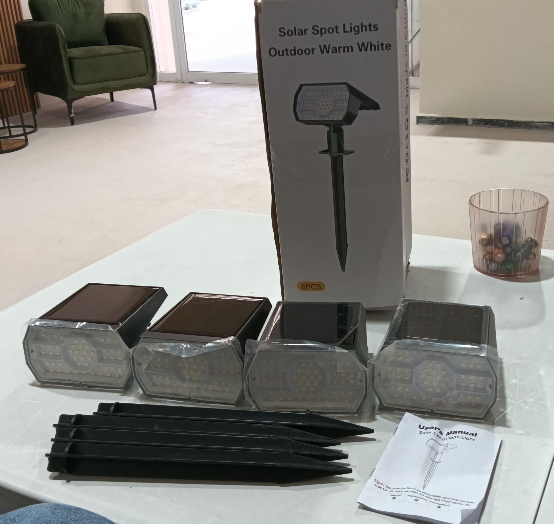NYMPHY Luces solares impermeables para exteriores