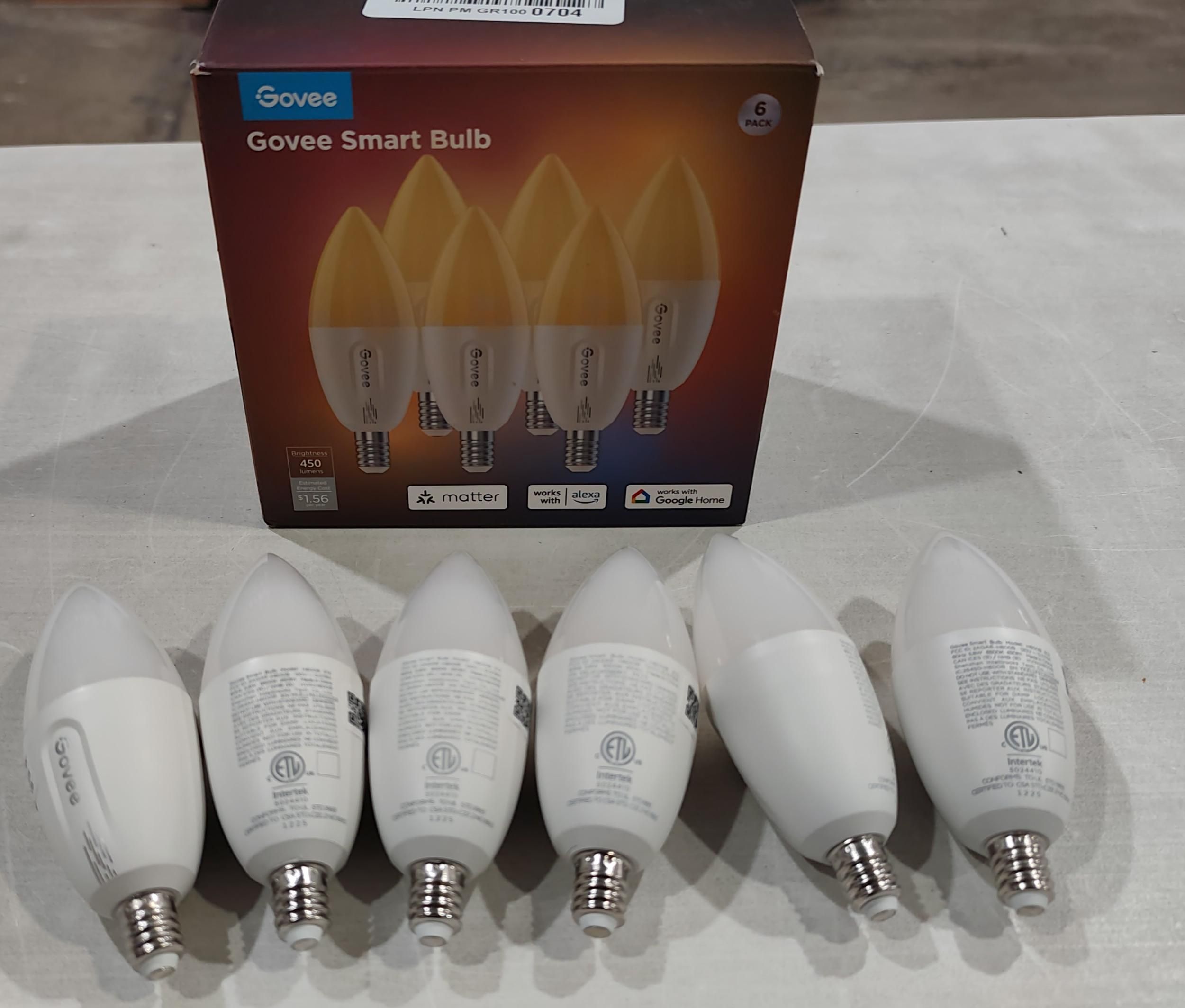 Govee Bombilla LED E12  6pz