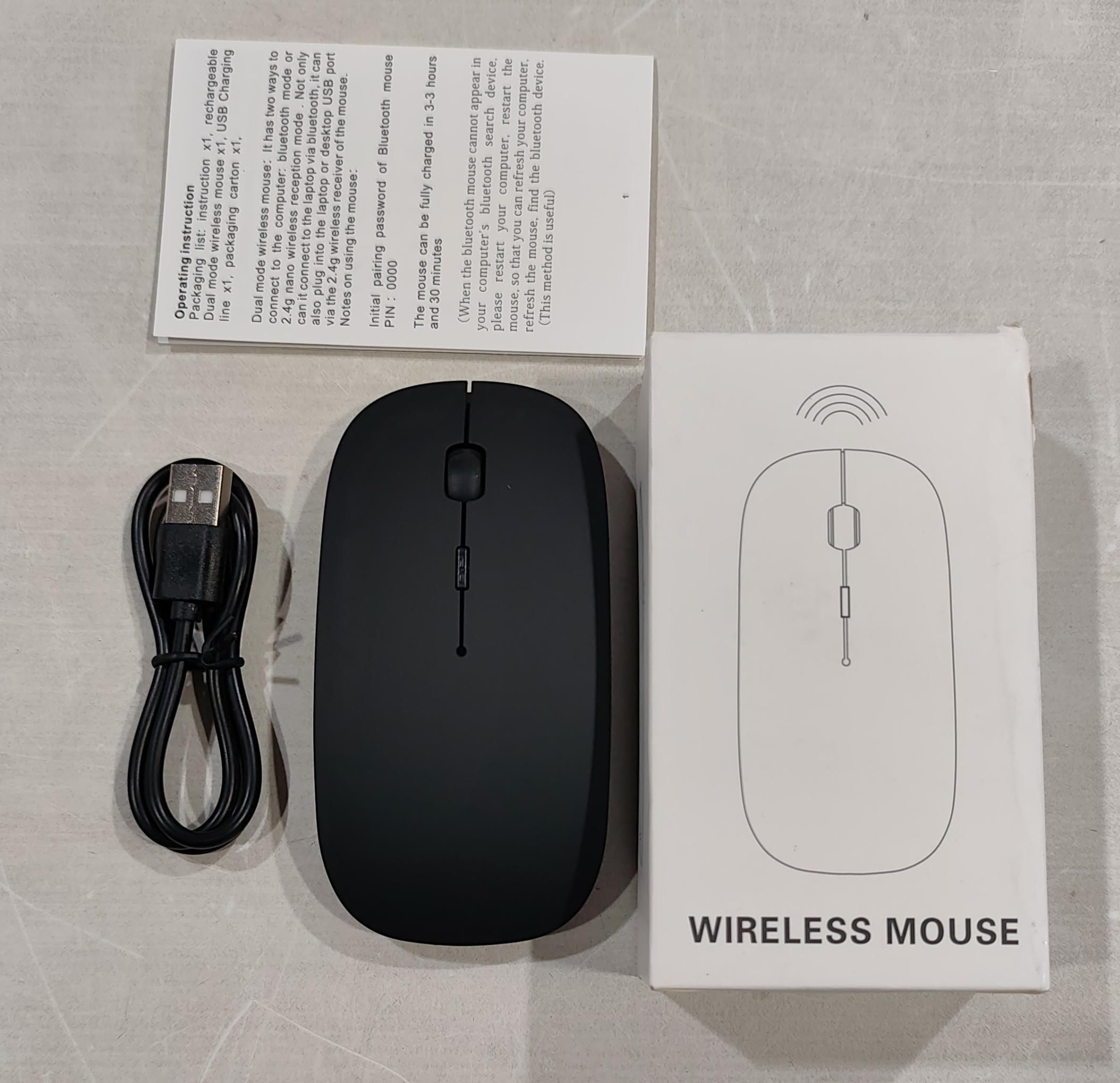 Ratón Inalámbrico 2.4G Con Receptor USB