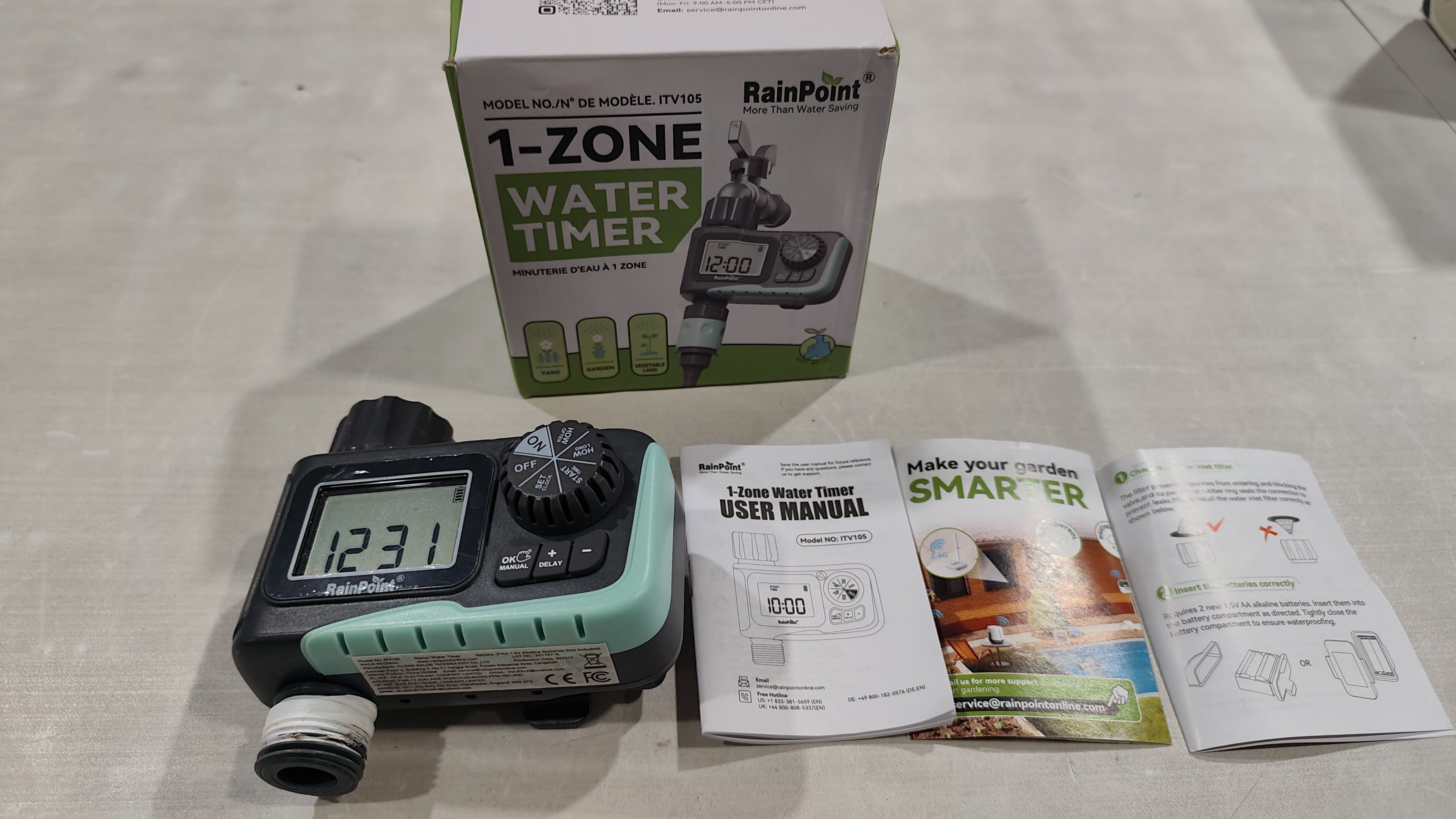 Temporizador de riego RAINPOINT