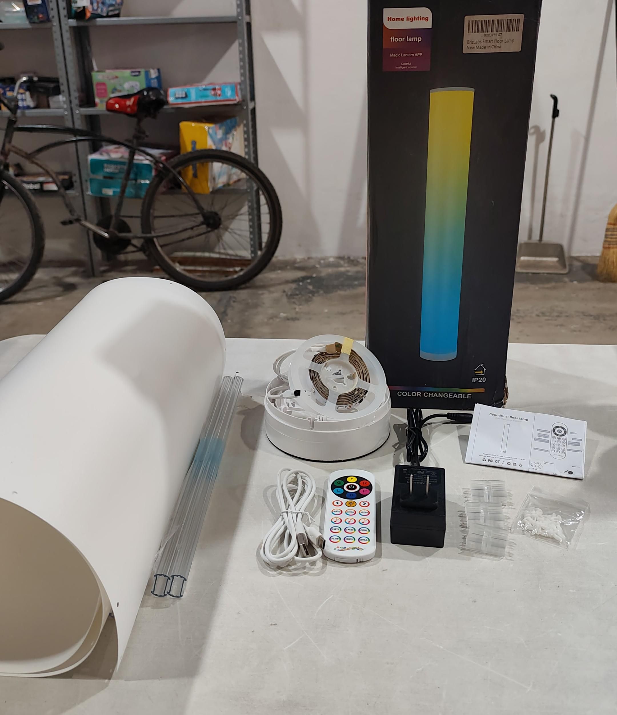 Lámpara De Pie Inteligente Rgb