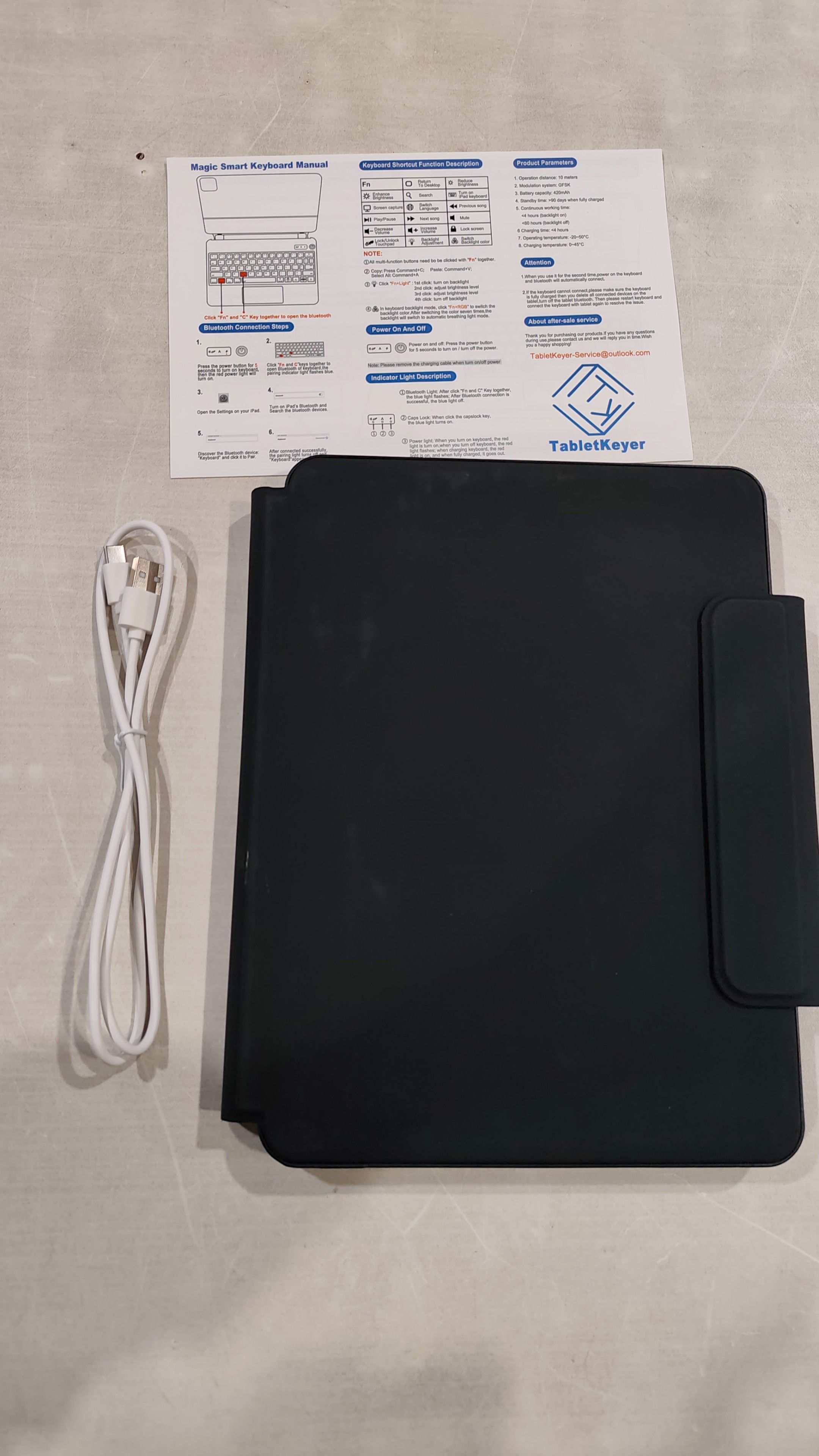 Magic-Funda para iPad de 9ª 8ª generación de 10.2 pulgadas 