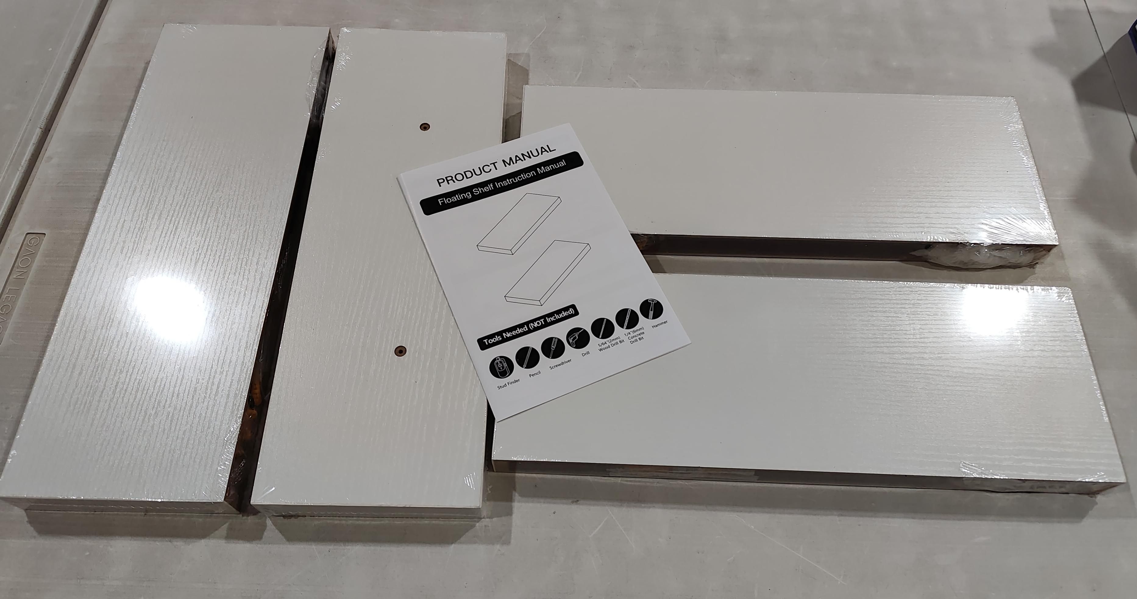 Fixwal - Juego de 4 repisas flotantes para pared 