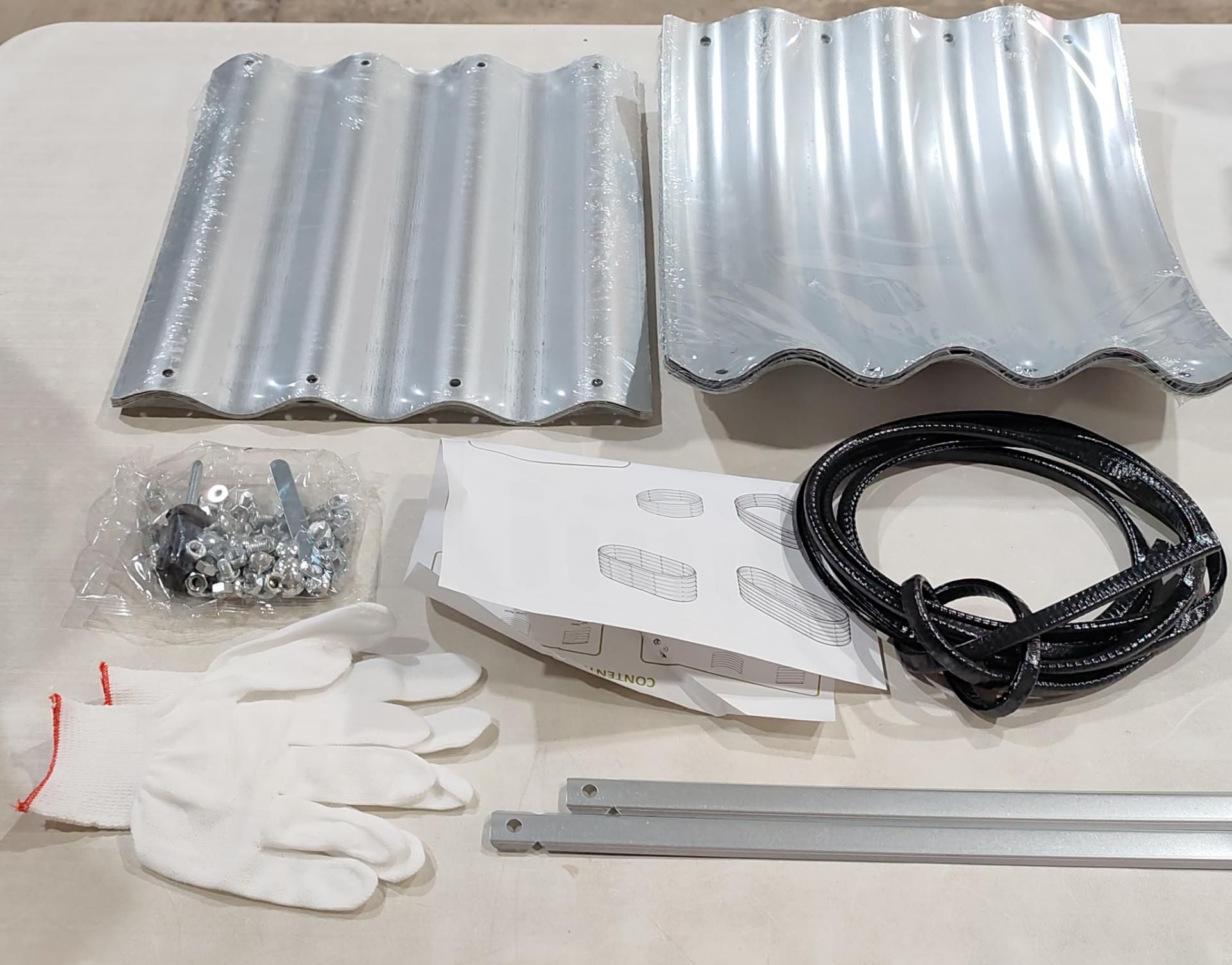 VSGDISTL - Kit de cama de jardín galvanizado