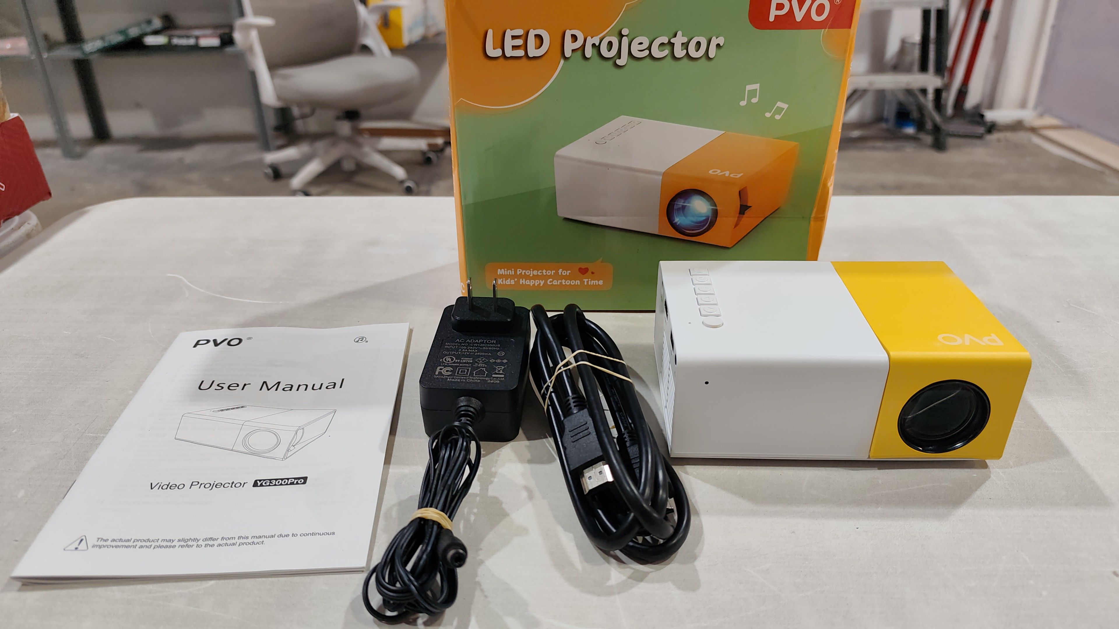 PVO Mini proyector WiFi portátil 