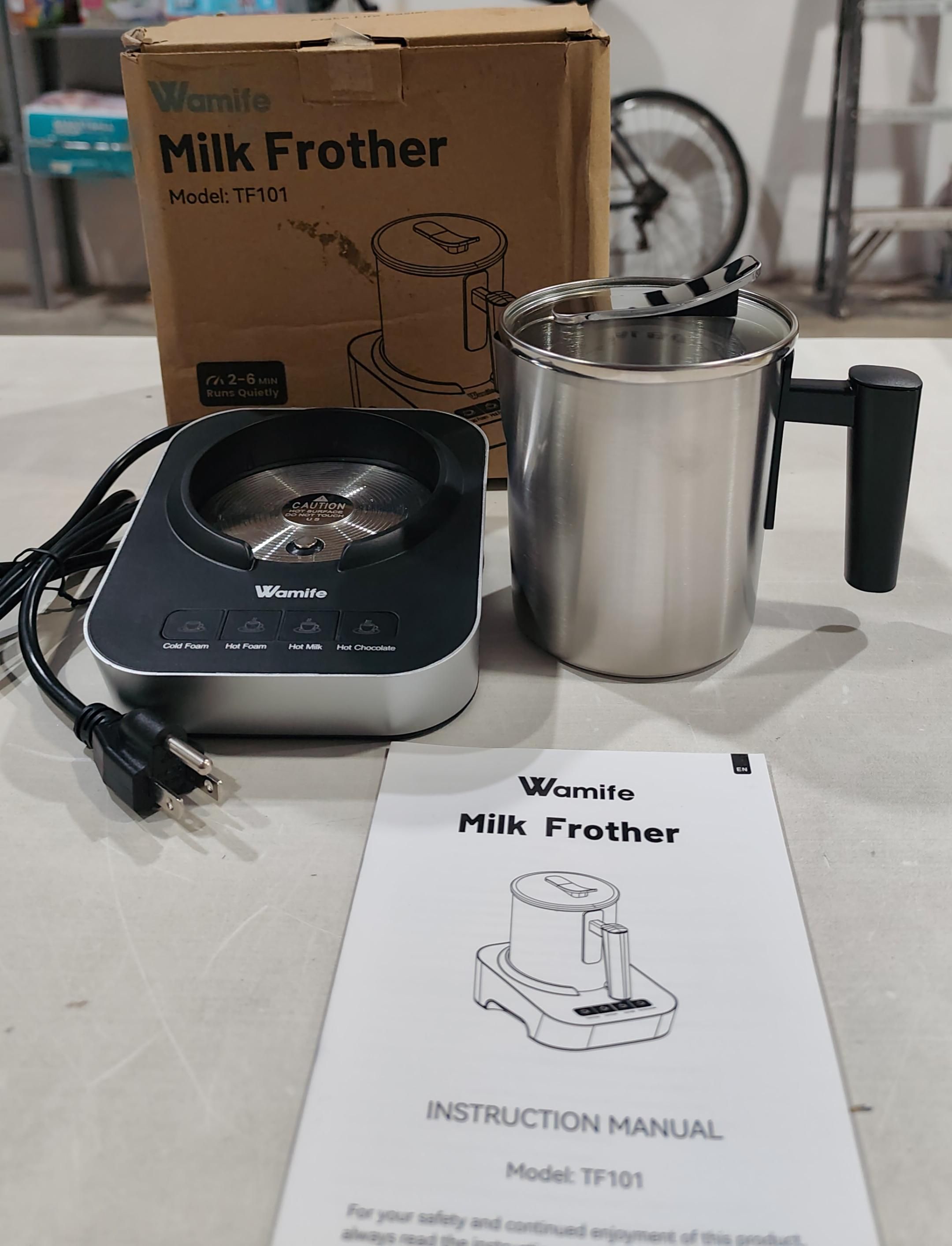 Wamife Espumador de leche eléctrico
