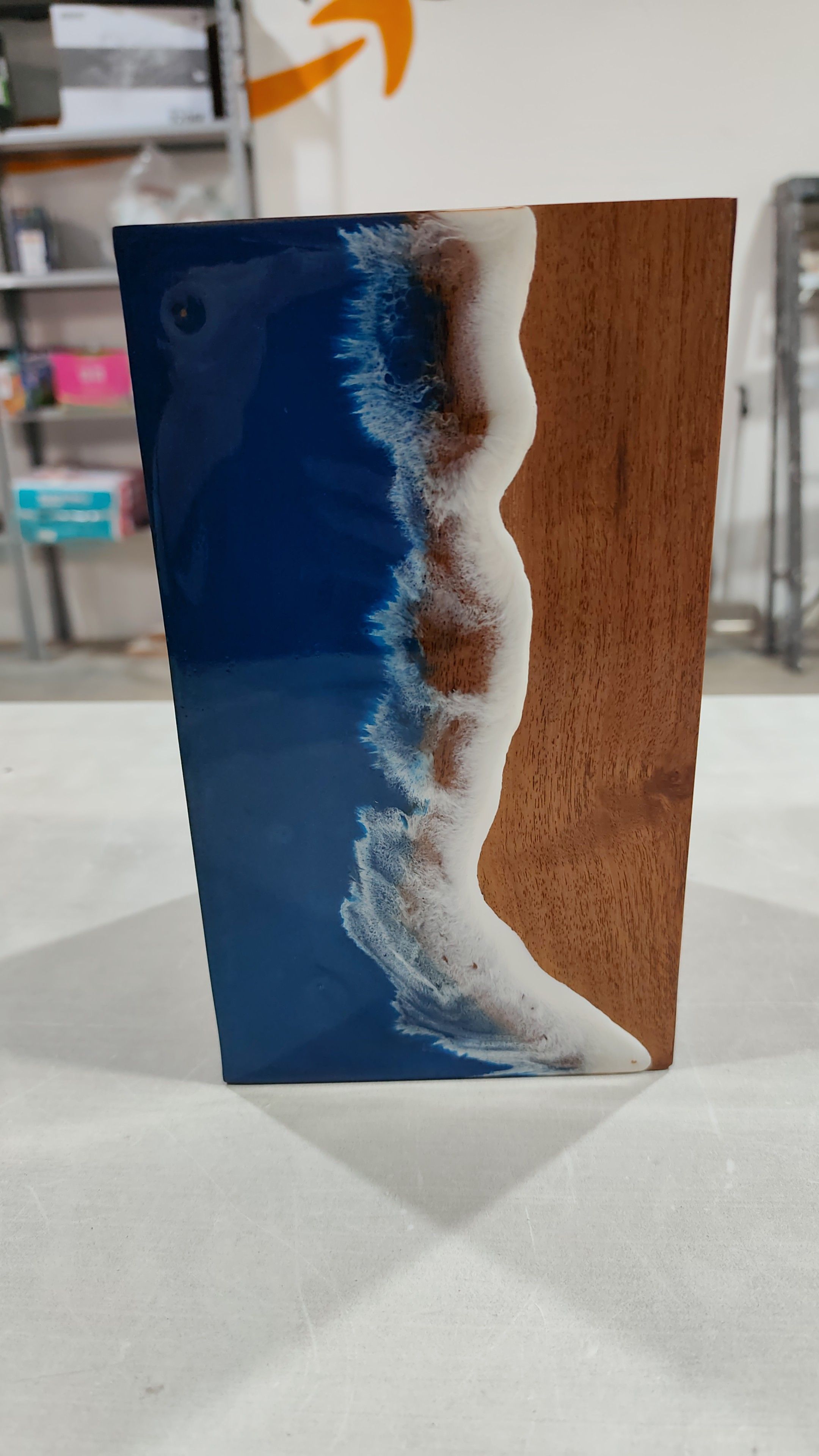 Urna de Resina de Madera oceánica