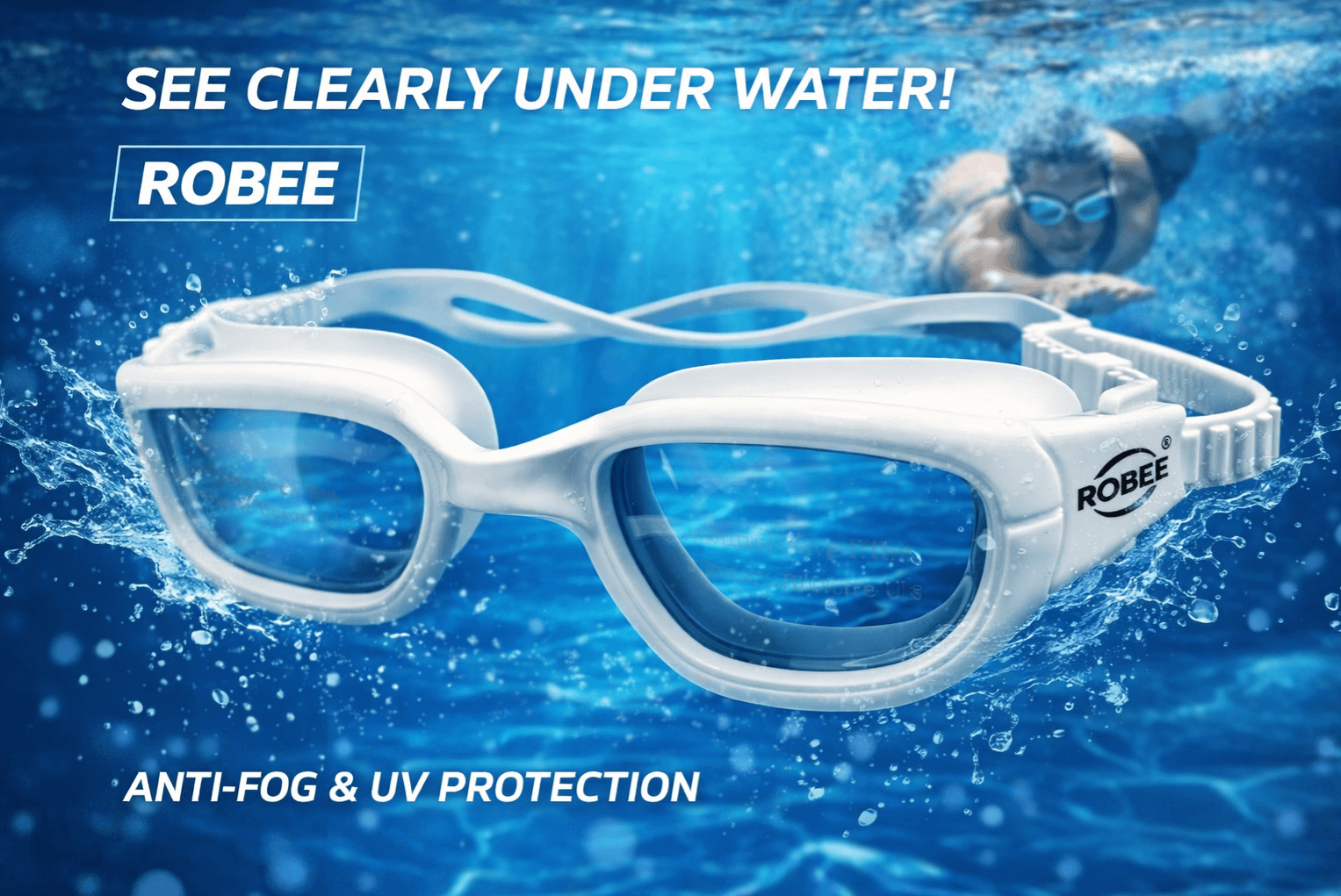 Robee - anteojos de natación polarizadas para adultos