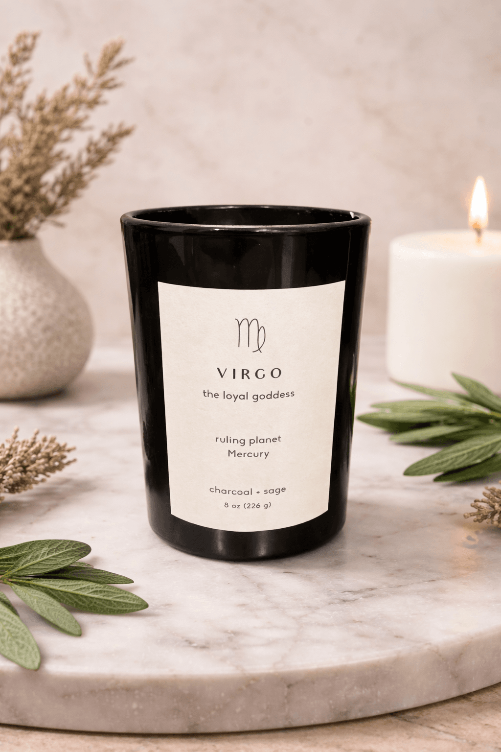 Vela de cera de soja